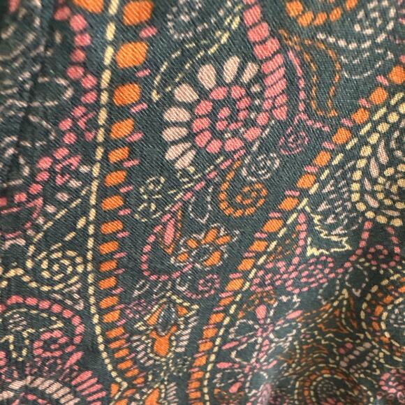 Terra & Sky‎ Women Dress Plus Size Surplice Midi Blue Paisley Size 2X 20w-22w - Picture 7 of 8